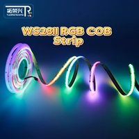 Bande LED COB RGB intelligente à haute densité 576 LED, adressable WS2811, flexible, pour éclairage d'ambiance RGB de salle de jeu - Vente Flash