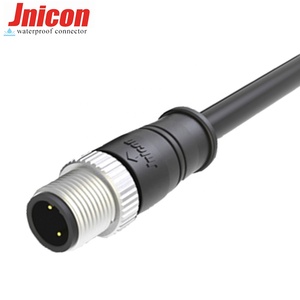 Jnicon M12 штекер-соединитель 5A 60V водонепроницаемый IP68 Xlr разъем <span class=keywords><strong>2pin</strong></span> Электрический 4Way кабель для силового применения - Product Image 3