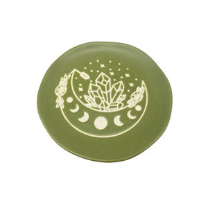 Soleil et lune motif céramique inventaire centre pendule décalcomanie boîte à bijoux boîte de maquillage ensemble <span class=keywords><strong>en</strong></span> céramique - Product Image 6