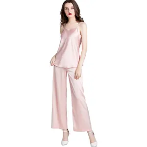 Новая мода оптовая продажа OEM без рукавов пятнистый тонкий ремень сексуальный без рукавов пользовательский пижамный комплект