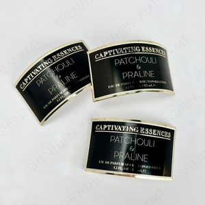Étiquettes imperméables de bouteille de parfum d'autocollant adhésif de chrome fait sur commande en aluminium de luxe - Product Image 4