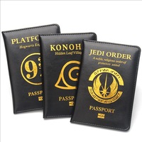 Housse de passeport de voyage en cuir PU passeport porte-carte portefeuille sac accessoire de voyage pour femmes hommes enfants