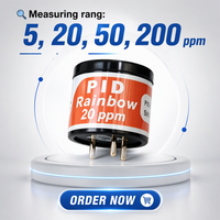 Capteur PID Rainbow2 d'Applications Uniques, capteur de COV à 20 ppm, lampe UV à revêtement ELT, durée de vie de 15 000 heures, détecteur de gaz COV