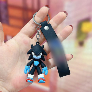 ZY3222C <span class=keywords><strong>Llavero</strong></span> de <span class=keywords><strong>Sonic</strong></span> de Dibujos Animados en 3D, <span class=keywords><strong>Llavero</strong></span> de Goma Barato al por Mayor, Adorno para Mochila, Muñeco para Niñas, Adolescentes y Niños - Product Image 6