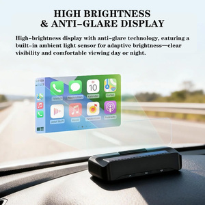 HUD Car GPS V3 Ultra, affichage tête haute sur pare-brise, projecteur de vitesse avec CarPlay sans fil, Android Auto, diagnostics, compteur de vitesse - Product Image 5