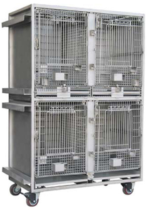 <span class=keywords><strong>Cage</strong></span> de échange pour hommes en acier inoxydable, accessoire de minéralisation des animaux en laboratoire avec roulettes et support pour singe - Product Image 5