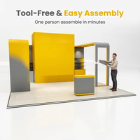 Stand d'exposition personnalisé YTSF-I39 pour la conception de maisons, facile à assembler, portable, durable, lavable, stand de salon professionnel