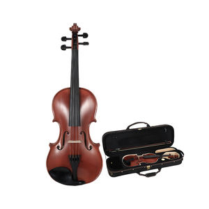 Violín de madera solista hecho a mano de tamaño completo 4/4: espalda de <span class=keywords><strong>arce</strong></span> flameado de estilo antiguo, acabado de mezcla de aceite y resina, configuración a prueba de <span class=keywords><strong>clima</strong></span> - Product Image 6