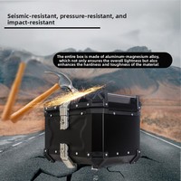 Boîte de rangement latérale pour moto en alliage d'aluminium imperméable, plusieurs tailles : 28L, 32L, 36L, 45L, 55L, 65L, 80L, 100L