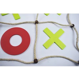 Juego de Tic Tac Toe Gigante con Logotipo Personalizado, Tablero de Cuerda <span class=keywords><strong>para</strong></span> Jardín con Fichas O X <span class=keywords><strong>para</strong></span> Fiestas al Aire Libre, Venta al Por Mayor - Product Image 3