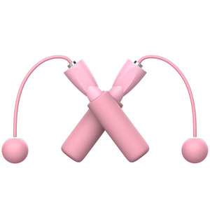 Corde à sauter personnalisée sans fil en PVC à double roulement Vitesse Smart Fitness Sports avec balles Cordon de rechange Fil PP Matériau pour sauter - Product Image 1