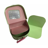 Boîtes d'emballage rigides en papier personnalisées de luxe, mini-valises vides faites à la main pour la fabrication, avec gaufrage et revêtement UV