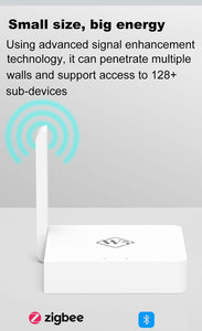Tuya nhà thông minh mini Gateway 2-in-1 ZigBee + Bluetooth tín hiệu mạnh mẽ không dây với sigmesh đa-chế độ công nghệ - Product Image 5
