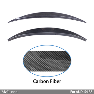 For B8 B8.5 Sedan Style Carbon Fiber <b>Rear</b> <b>Spoiler</b> Trunk Wing 2008-2016 - Product Image 2