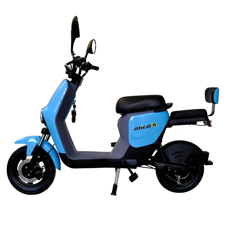 48V 30ah 350W Elektrische Pedaal Bromfietsen Motorfiets Retro Schijfrem Elektrische Bromfiets Voor Oude Mensen