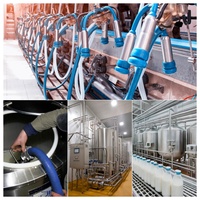 Tuyau en silicone de qualité alimentaire à intérieur lisse, tube de transfert de lait résistant aux hautes températures pour équipement de distribution de boissons