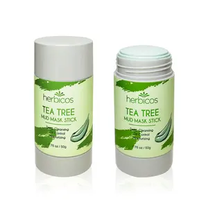 Private Label Cosmetics Green Tea Glycolic Acid Tea Tree Mud Mask Stick