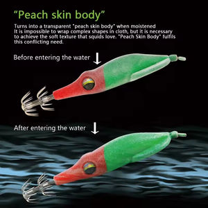 SKM calidad 8,5G agua salada pulpo modelo calamar señuelo Jig <span class=keywords><strong>Egi</strong></span> calamar Jig chino colorido flotante <span class=keywords><strong>Sutte</strong></span> calamar Eging Jigs - Product Image 5
