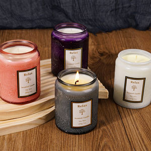 Difusor de té verificado, 12,3 Oz en tarro cubierto, aceite aromático, puerta de boda naranja, regalos de vidrio Natural, velas perfumadas para hacer velas - Product Image 6