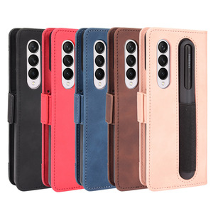 <span class=keywords><strong>Coque</strong></span> de téléphone en cuir PU pour Samsung pour Galaxy Z <span class=keywords><strong>Fold</strong></span> <span class=keywords><strong>3</strong></span> 5G avec fente pour stylo <span class=keywords><strong>S</strong></span> - Product Image 2