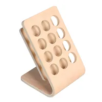 Support de support de présentoir de bouteille d'huile essentielle en bois pour vernis à ongles aromathérapie bouteilles de parfum organisateur de support de stockage