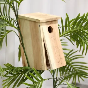 Jaula para <span class=keywords><strong>Pájaros</strong></span> de Plástico y Vidrio Ecológica de Diseño Natural con Soporte Personalizable - Product Image 3