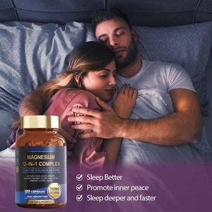 วิตามินและ<span class=keywords><strong>แร่</strong></span>ธาตุรวม 12 ชนิด ขนาด 700 มก. แมกนีเซียม ไกลซิเนต ซิเตรต มาเลต สำหรับผู้ใหญ่ ออร์แกนิก ธรรมชาติ มังสวิรัติ ช่วยผ่อนคลายกล้ามเนื้อ - Product Image 2