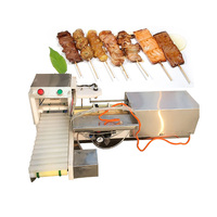 Stainless Steel Kabab Maker Bamboo Meat Skewer Machine Lamb Meat Skewer