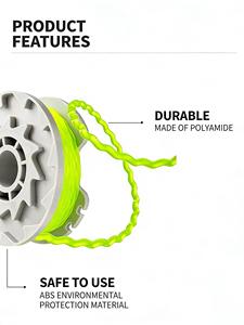 WA0014 Grass <b>Trimmer</b> <b>Line</b> Spool Replacement Thread Spool 2.0mm/2FT for WORX WG184 WG190 WG191 WG168 Weed Eater Spool cordless - Product Image 2