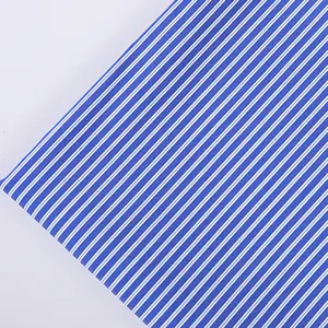 Stock Bekleidungs material Baumwolle Nylon Spandex Misch stoff Stretch Stripe Student Uniform Stoff für Schuluniform