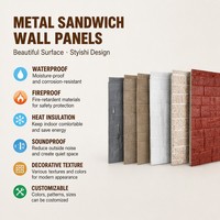 Panneaux muraux sandwich pour la décoration extérieure des bâtiments, système mural isolé en mousse PU pour les projets d'installations agricoles