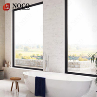 2023 ventanas de toldo de vidrio fijo de aluminio Nfrc con ventana de fijación de vidrio de aluminio para casa