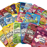 Sachets refermables anti-odeur en VMPET Mylar, avec fermeture éclair, étiquettes imprimées, 3,5g, en plastique souple, livraison rapide, herbes, EN STOCK
