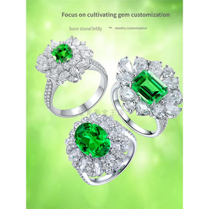 Piedras preciosas cultivadas Shaffley <span class=keywords><strong>Rose</strong></span> Cut, piedras sintéticas de laboratorio para joyería, colgantes, anillos, pendientes - Product Image 3