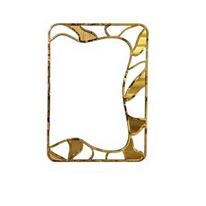 อ่างล้างหน้าติดผนังสแตนเลสสตีลทันสมัยเคลือบ PVD ทนทาน ตกแต่งห้องน้ำ ป้องกันฝ้า น้ำหนักเบา ดีไซน์หรูหรา เหมาะสำหรับงานแต่งงาน - Product Image 1