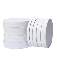 Vente en gros de ruban élastique fin antidérapant noir et blanc personnalisé de haute qualité, bande élastique plate tricotée, sangle pour chaise