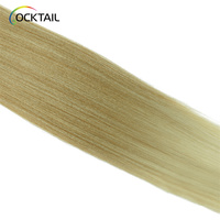 Mèches de cheveux synthétiques en fibres protéinées à texture yaky tissage de cheveux synthétiques monobloc