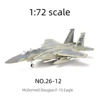 Modèle d'avion de chasse F-15 à l'échelle 1/72, kit de construction DIY, mini-avion militaire, ornement pour la maison, le bureau, la décoration de bureau, ensembles de blocs de construction