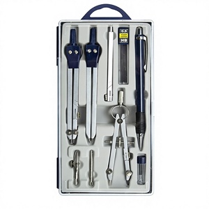 Compás <span class=keywords><strong>de</strong></span> Dibujo Metálico para Estudiantes, Material Duradero <span class=keywords><strong>de</strong></span> Aleación <span class=keywords><strong>de</strong></span> Zinc, Juego <span class=keywords><strong>de</strong></span> Dibujo Mecánico Especializado para Ingeniería Civil - Product Image 3