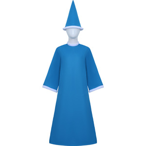 Disfraz de Super Mario Kamik, vestido azul de manga larga con sombrero para niños de 8 a 13 años, juego de rol de Anime - Product Image 1