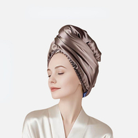 FF6423 Serviette de séchage capillaire ultra-absorbante en satin à séchage rapide, turban pour cheveux, idéal pour la maison, le salon et le spa