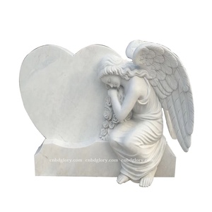 Mejor venta cementerio productos de mármol triste llorando Ángel estatua - Product Image 4