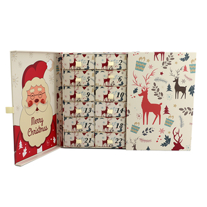 Boîte cadeau <span class=keywords><strong>calendrier</strong></span> de <span class=keywords><strong>l</strong></span>'<span class=keywords><strong>avent</strong></span> en carton gaufré écologique fabriquée en usine, avec revêtement UV et pelliculage mat, structure rigide pour cadre <span class=keywords><strong>photo</strong></span> - Product Image 5