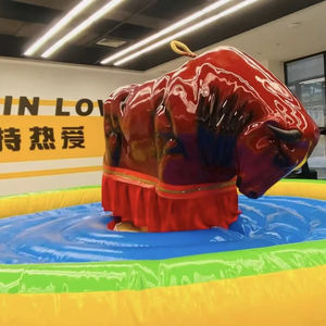 Taureau mécanique gonflable électrique pour parc d'attractions, machine de rodéo sauvage pour usage commercial - Product Image 1