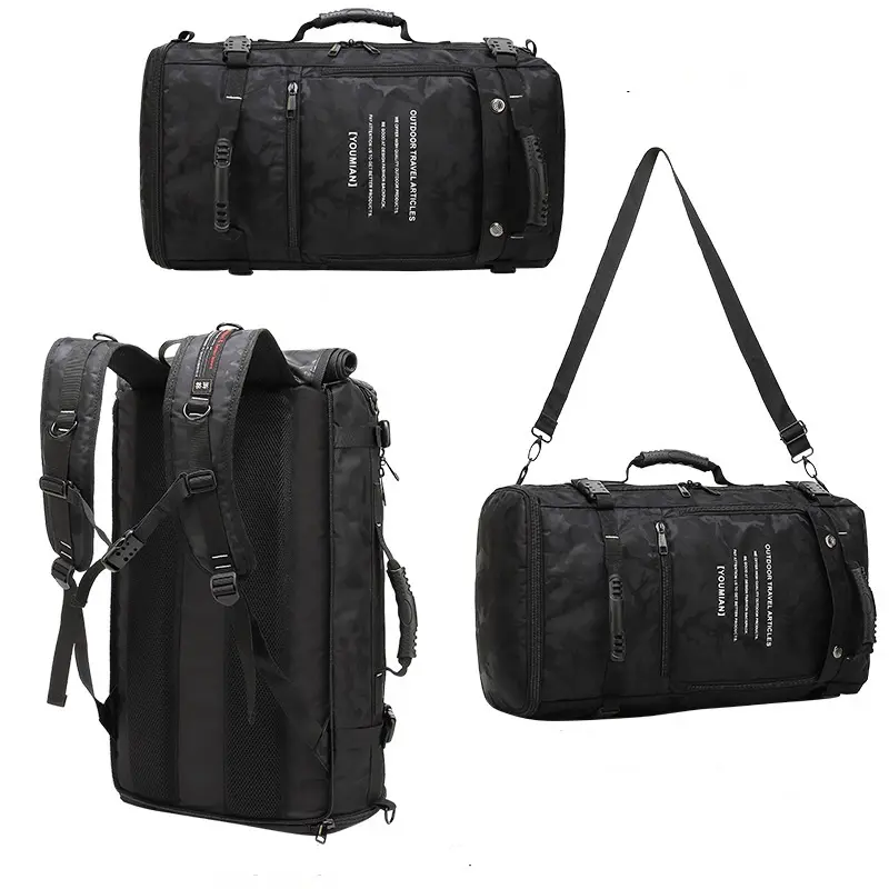 Multifunctional USB Port Japan Style Duffle Bag Large Travel Backpack