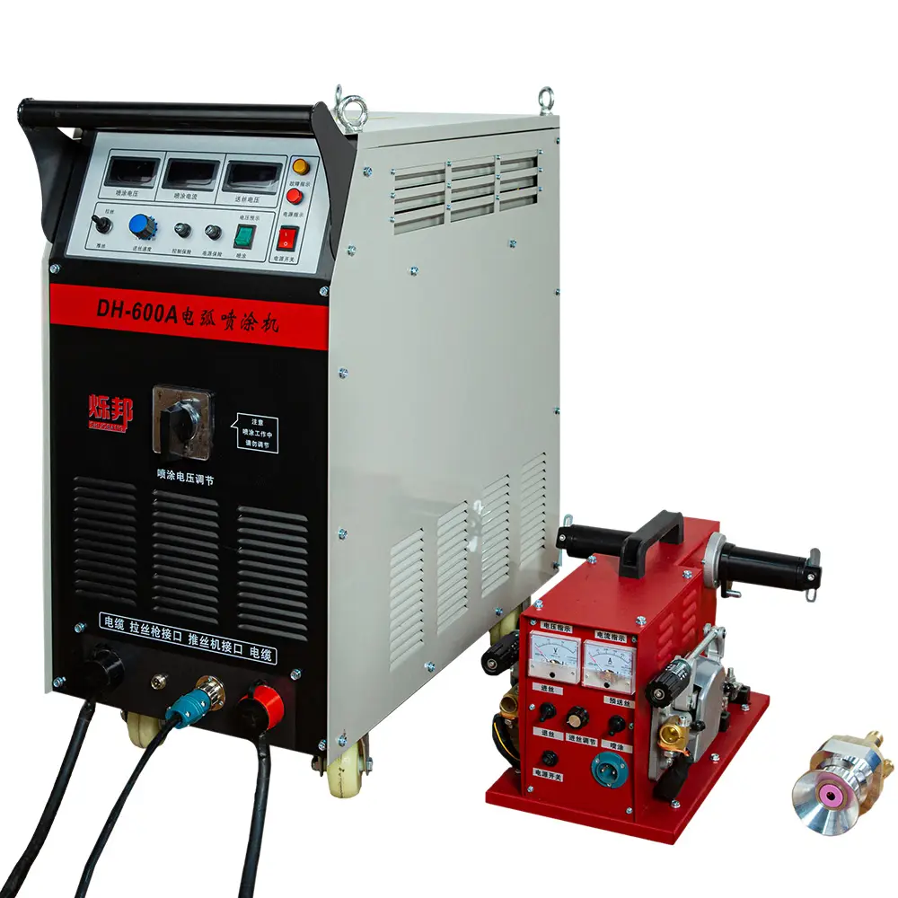 Alimentador de cable de empuje personalizado, equipo de máquina de pulverización de arco de 500 amperios para una fácil operación