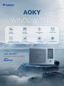 เครื่องปรับอากาศแบบติดหน้าต่าง 12000 BTU ระบบทำความเย็นและความร้อน ประสิทธิภาพสูง สำหรับบ้านและสำนักงาน - Product Image 6