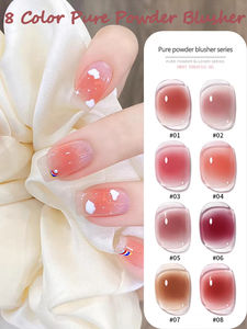 Vernis à ongles gel <span class=keywords><strong>semi</strong></span>-<span class=keywords><strong>permanent</strong></span> 10ML Pure Desire Jelly, couleur rose nude, gel UV pour manucure, top coat pour nail art - Product Image 1