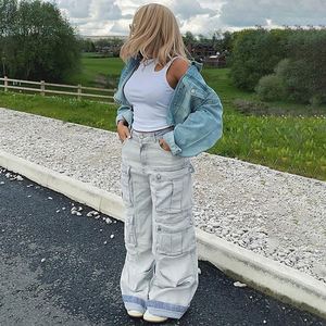 Pantalones Vaqueros Casuales de Cintura Alta con Bolsillos para <span class=keywords><strong>Mujer</strong></span>, Estilo Holgado, Desgastado, Estilo Mamá, Ropa Urbana, Vintage - Product Image 4