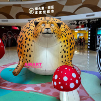 Girafe gonflable décorative de parc, mascotte gonflable, girafe grasse gonflable avec lumières LED à vendre